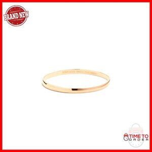 Plated Metal Bangle Bracelet, One Size, Round Shape, No Clasp